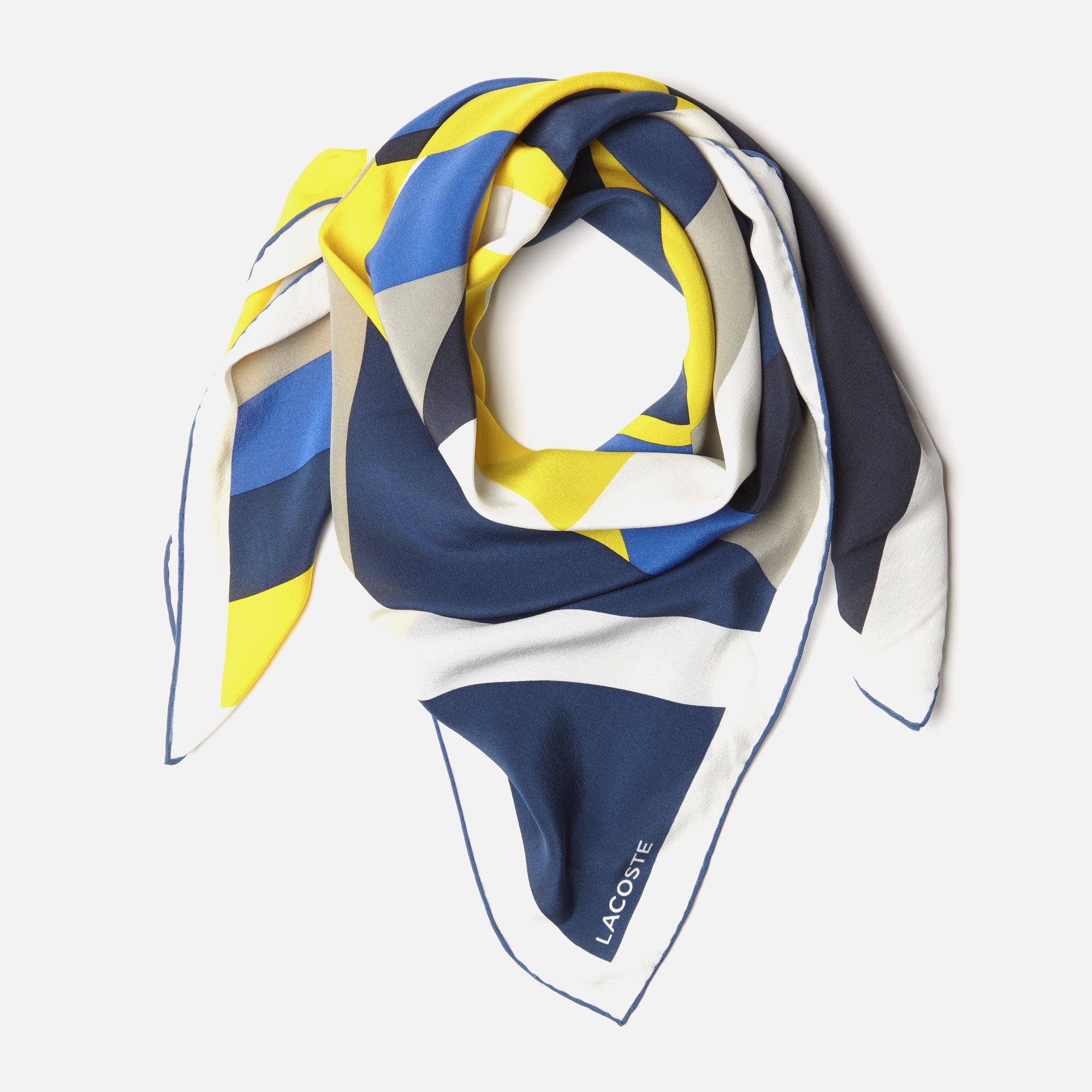 Lacoste Printed silk scarf Women