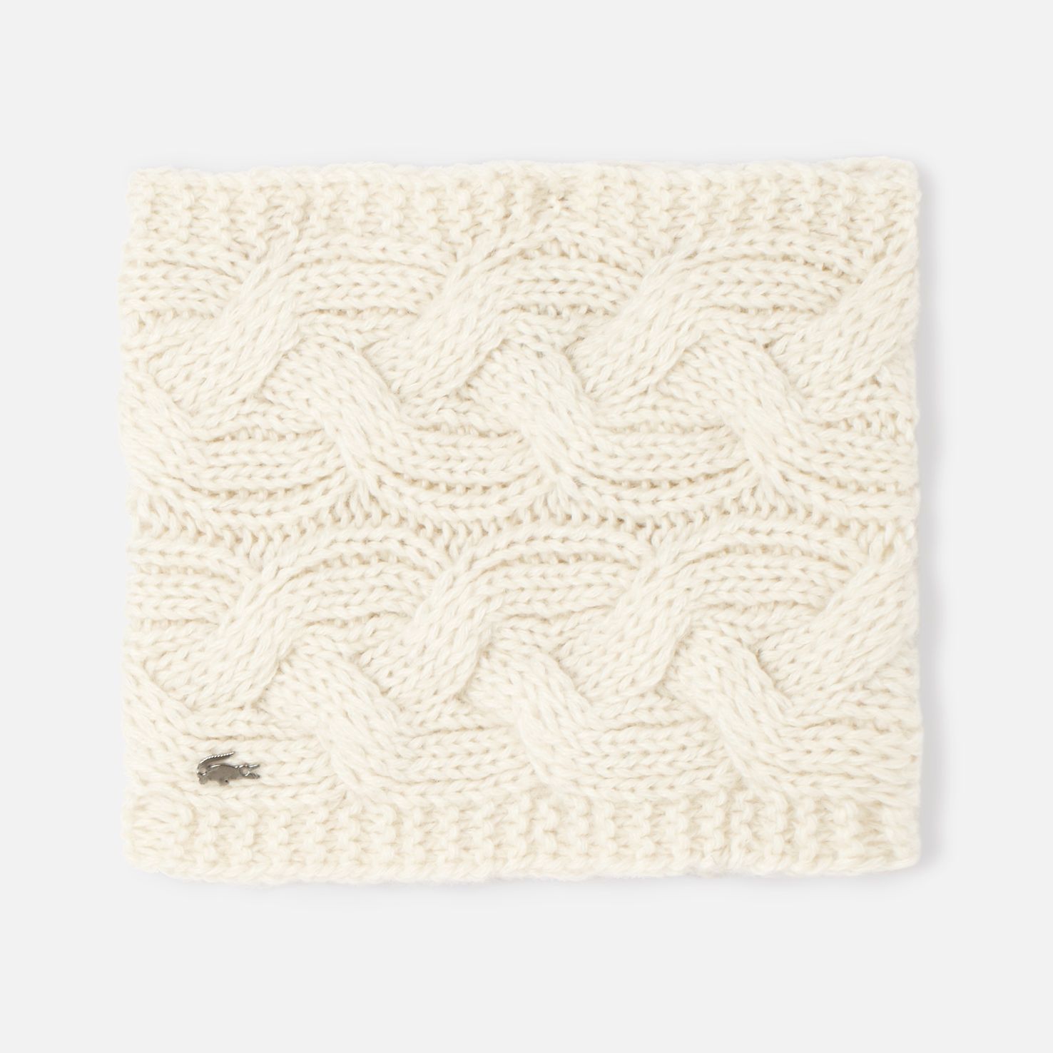 Lacoste Cable knit neck warmer Women