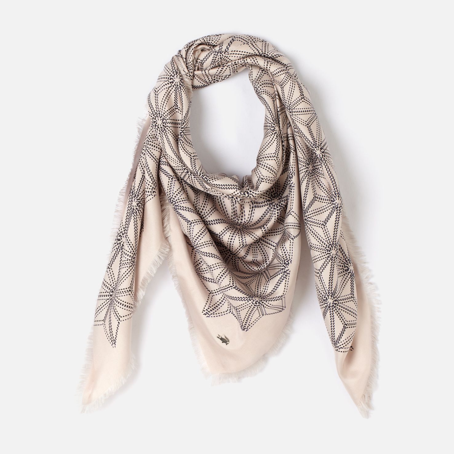 Lacoste Printed silk scarf Women