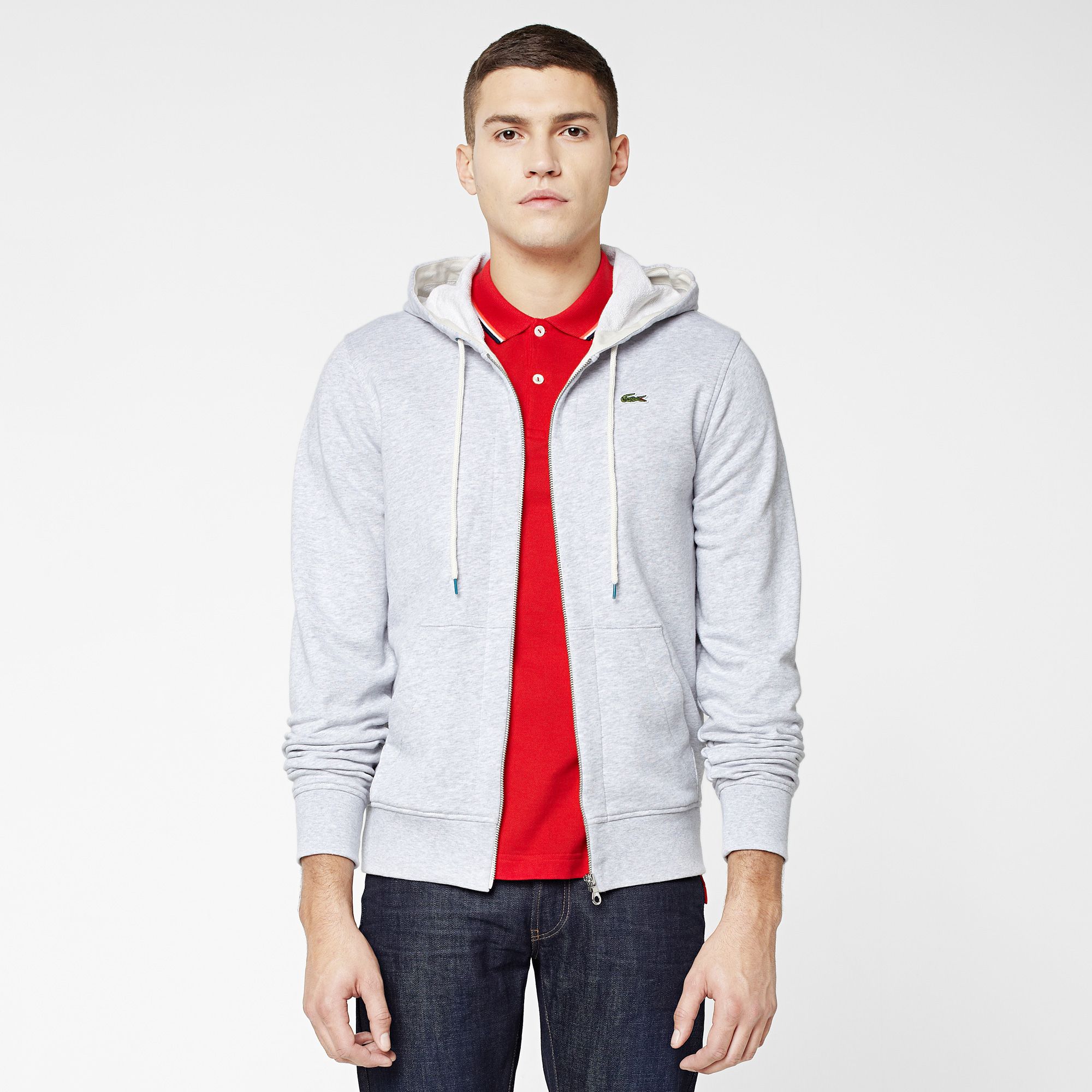  Lacoste Live ultra-slim fit hooded sweatshirt Men