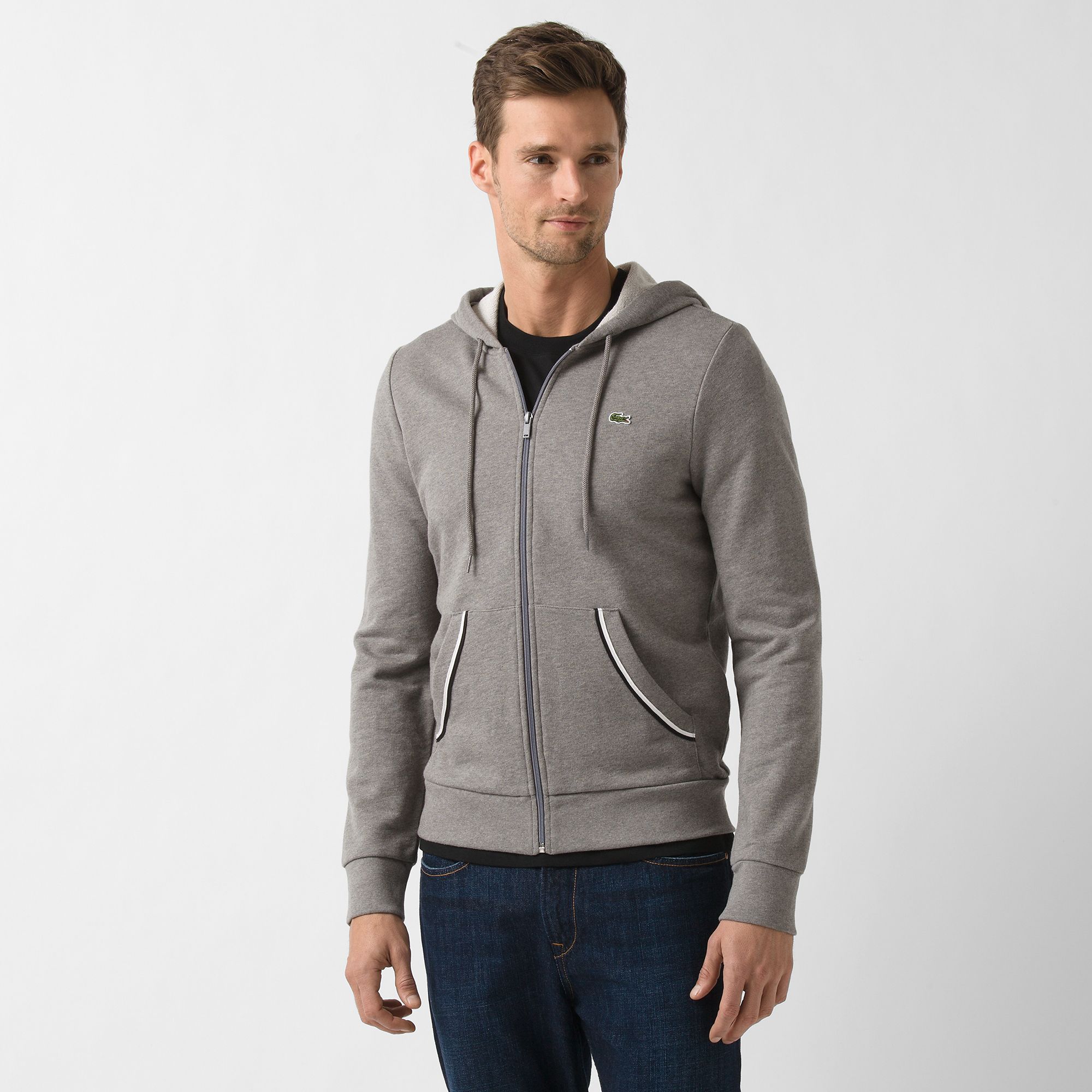 Lacoste Hooded zipped sweatshirt Men