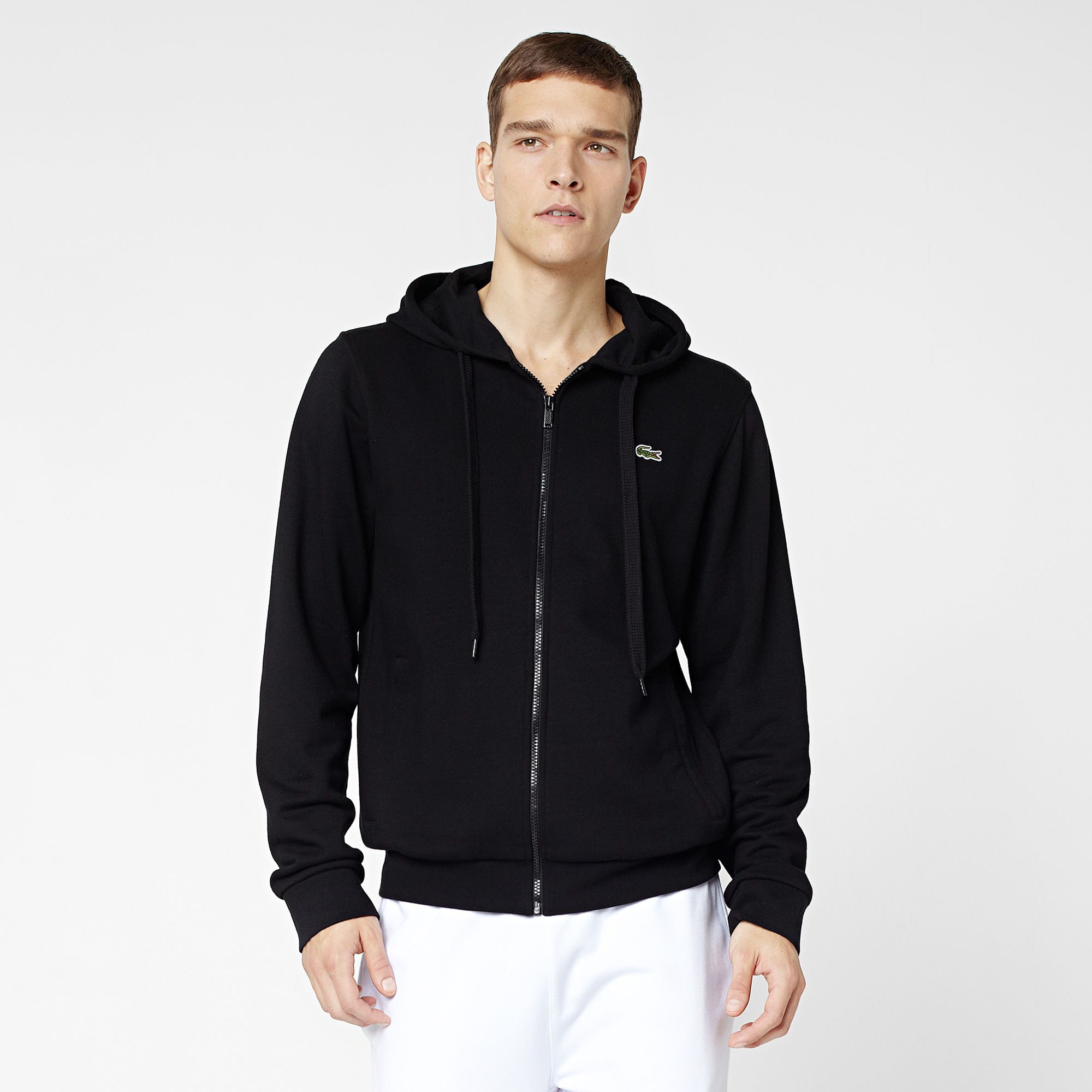 Lacoste Sport plain zipped sweatshirt Men
