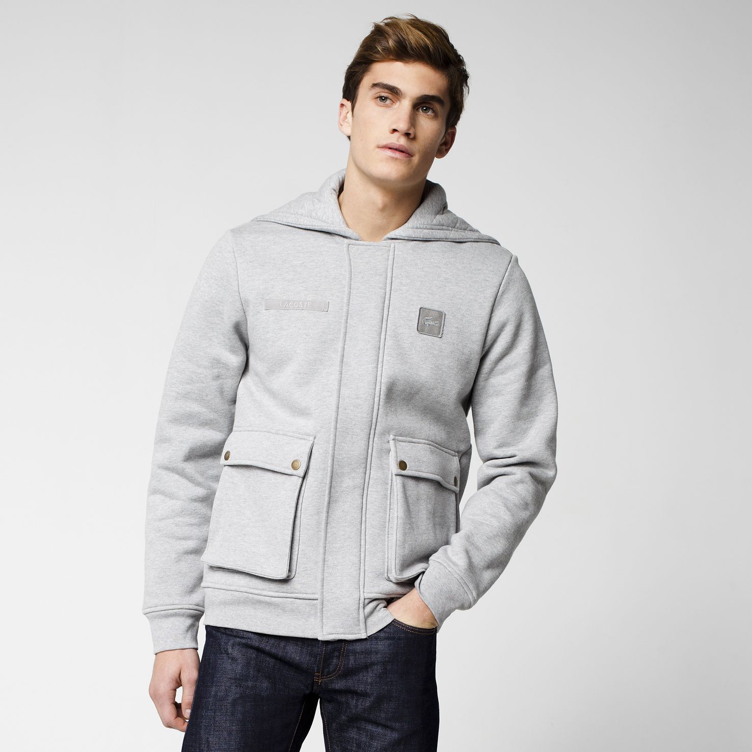 Lacoste Zip-up hooded sweatshirt Men