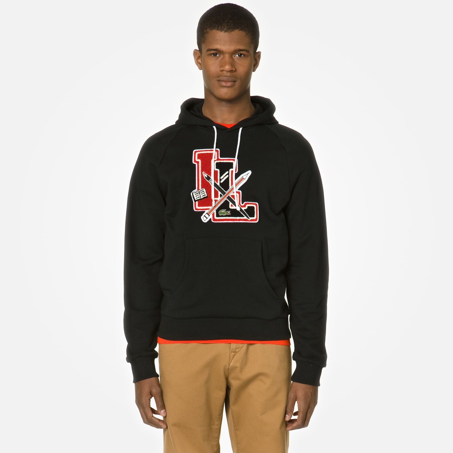Lacoste Live ultraslim fit hooded sweatshirt