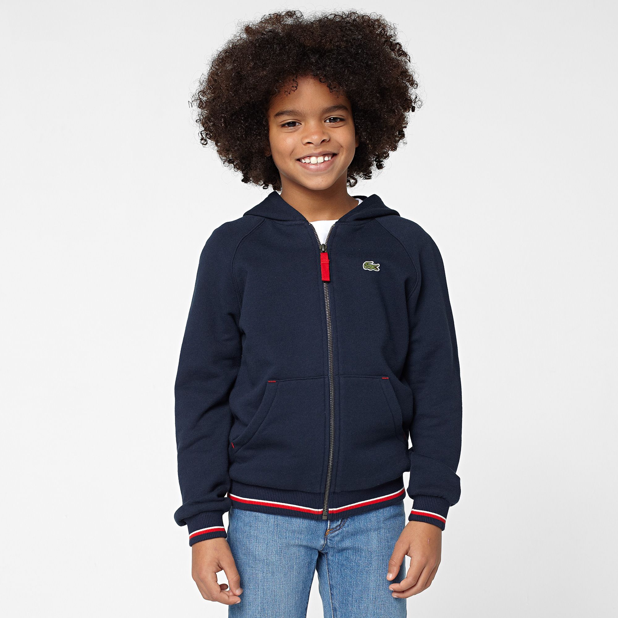 Lacoste Hooded zipped sweatshirt Boy
