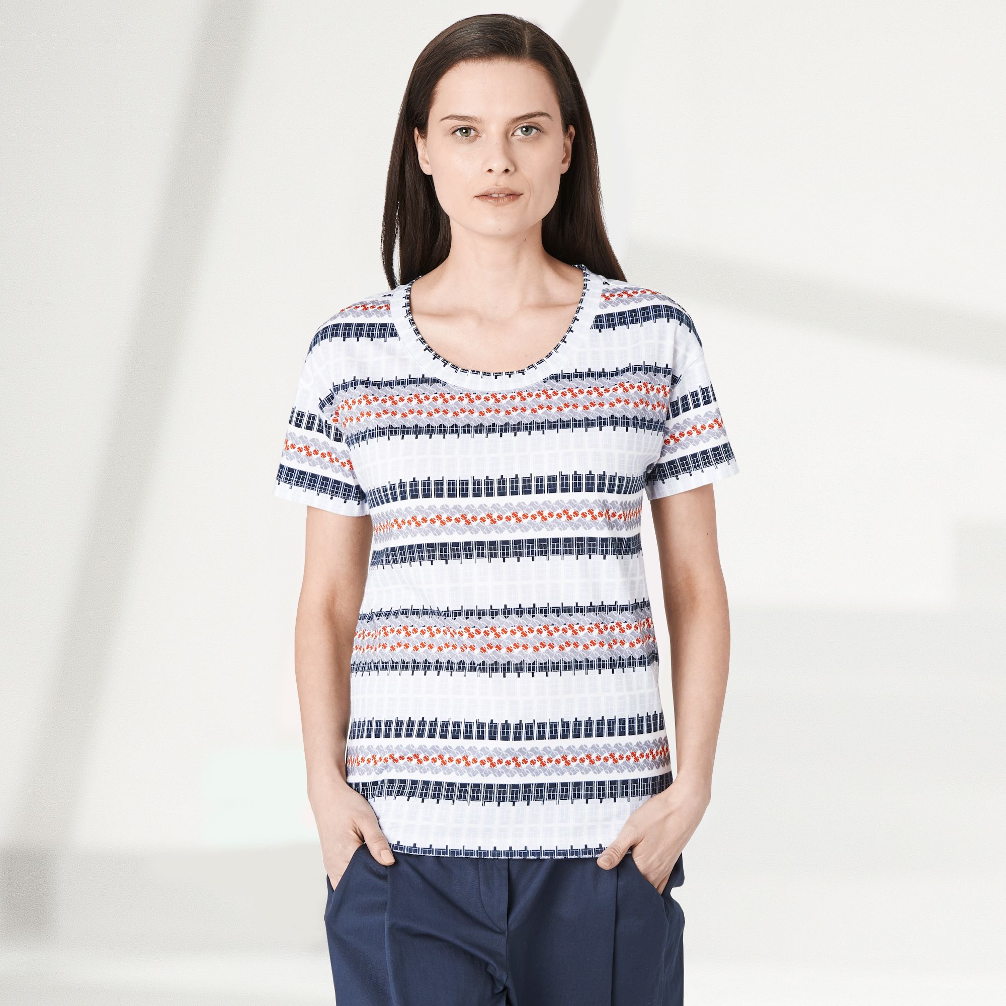 Lacoste Fashion Show patterned tee-shirt Women