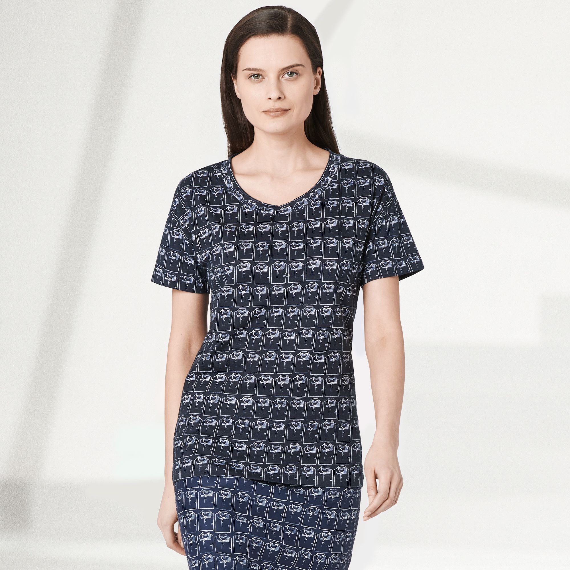 Lacoste Fashion Show patterned tee-shirt Women
