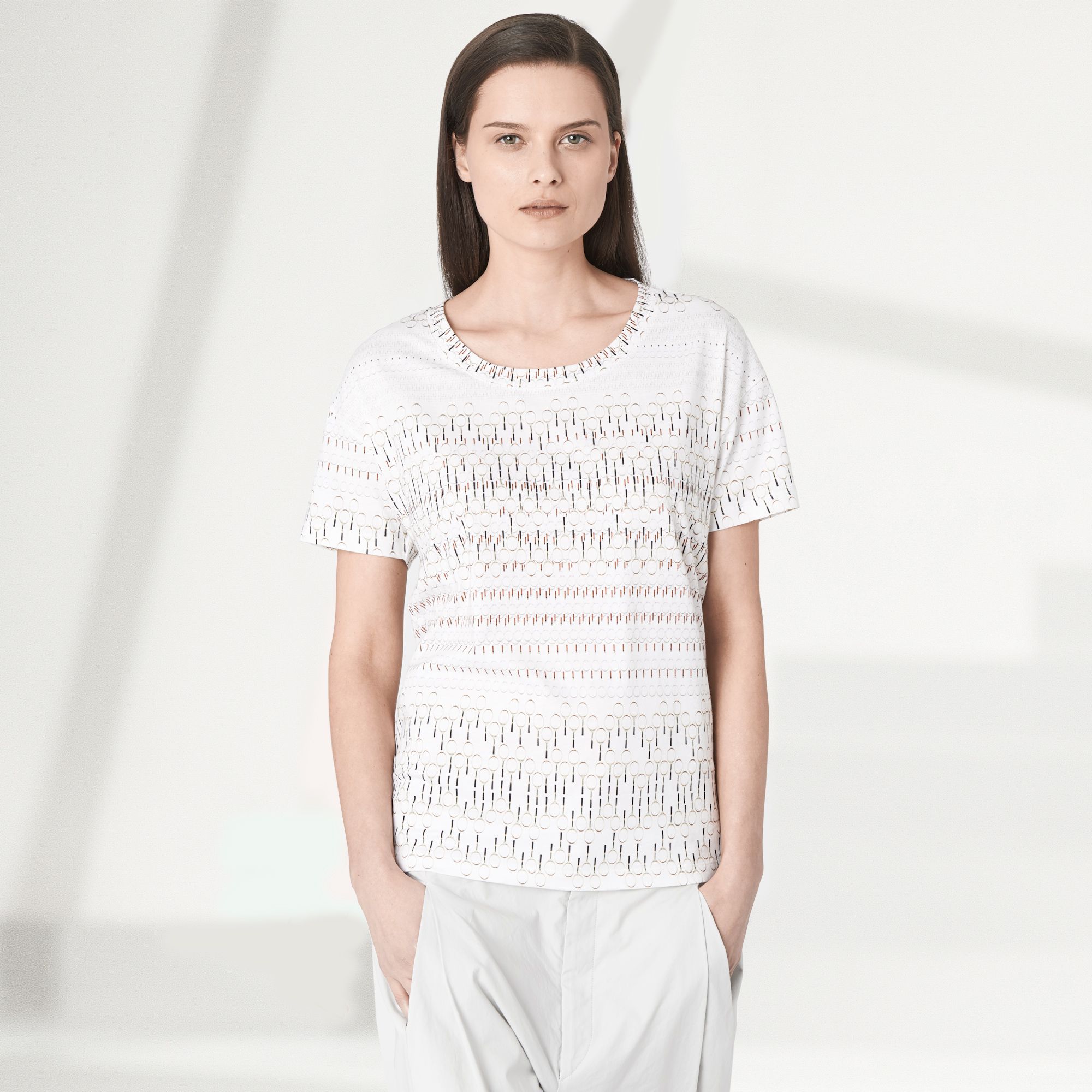 Lacoste Fashion Show patterned tee-shirt Women