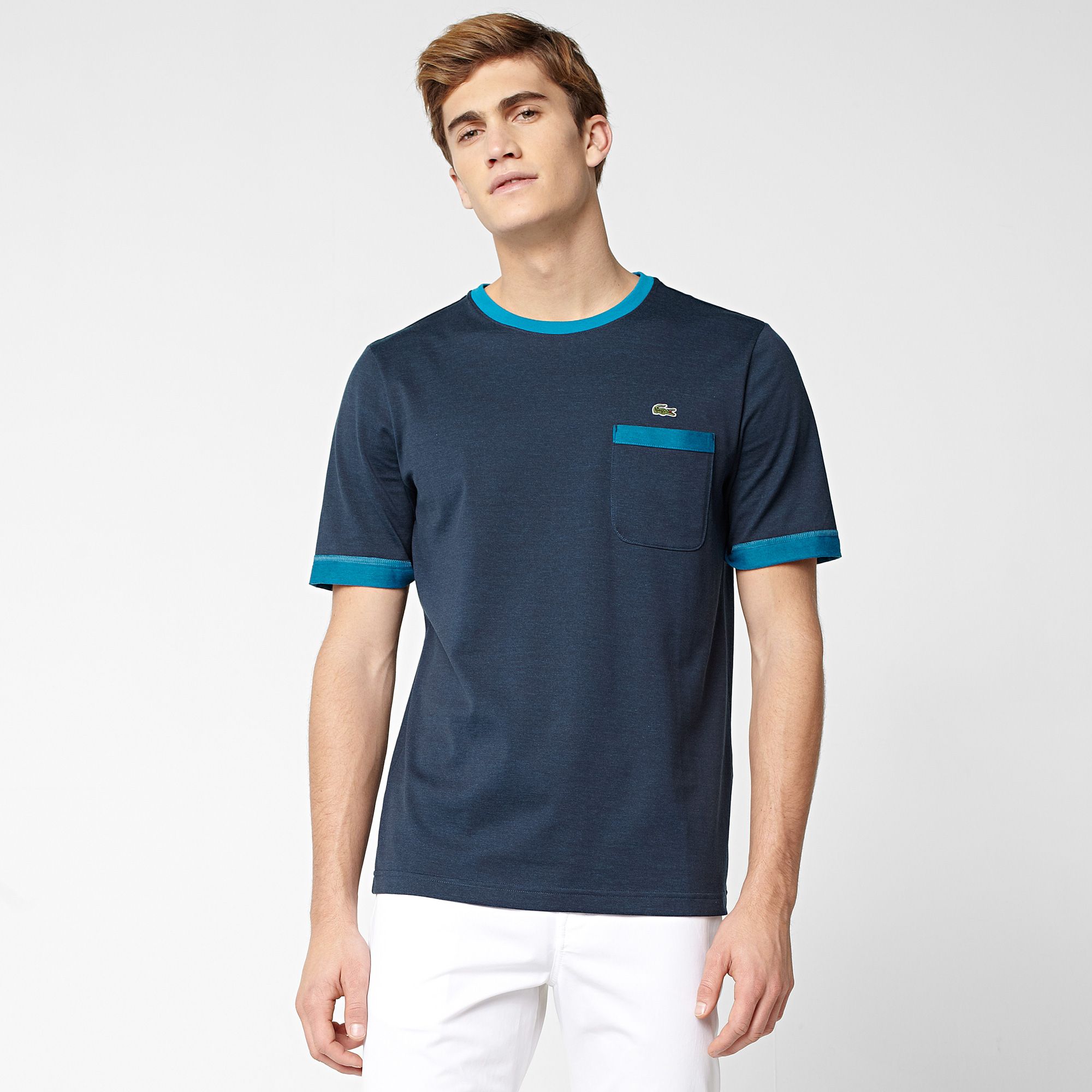 Lacoste Zweifarbiges T-Shirt Herren