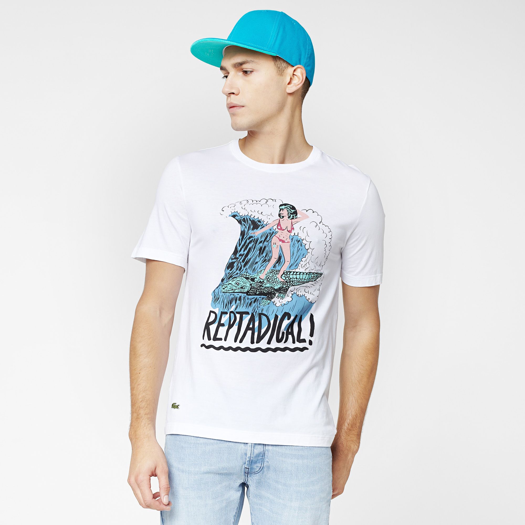  Printed Lacoste Live Ultra slim fit tee-shirt Men