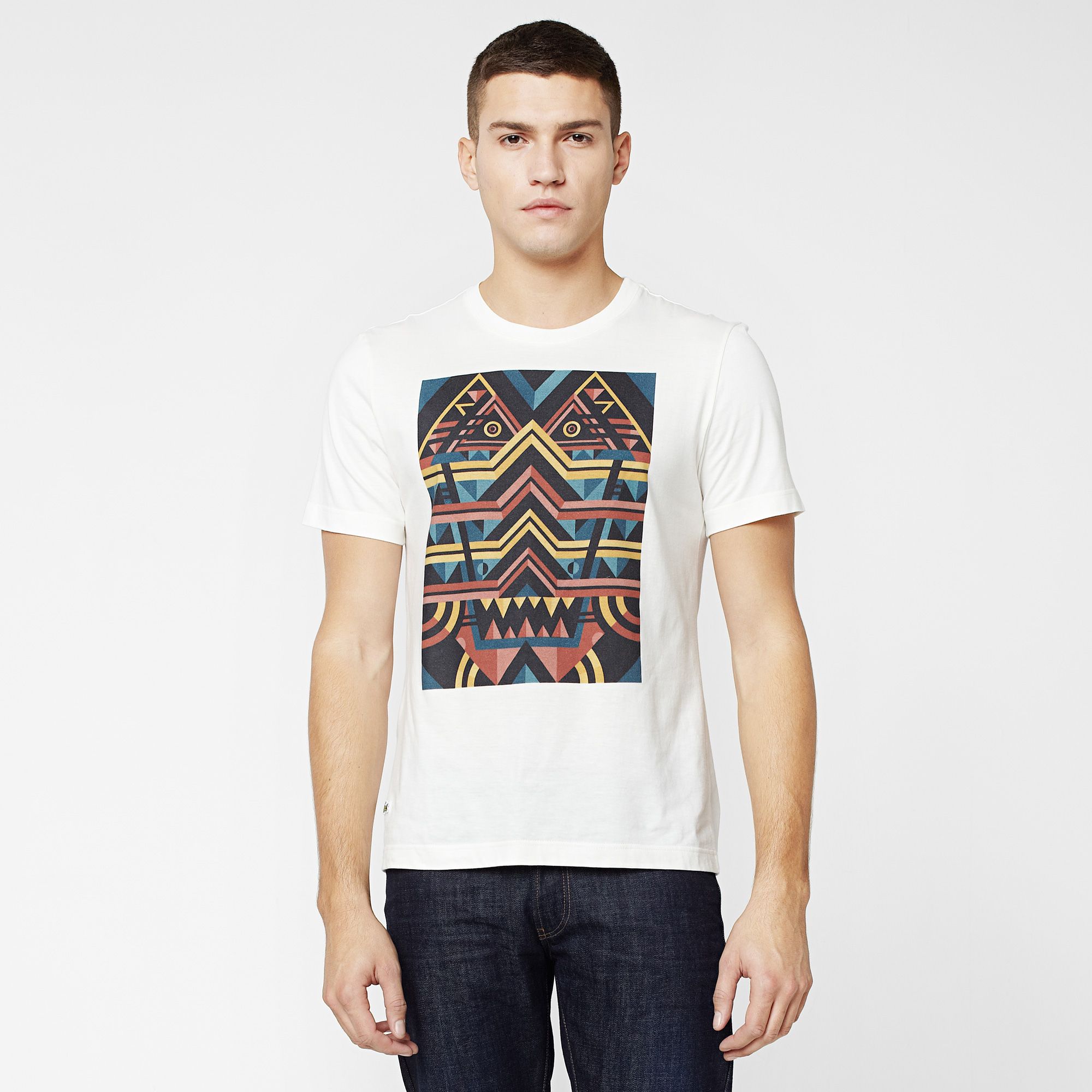  Printed Lacoste Live Ultraslim fit tee-shirt Men