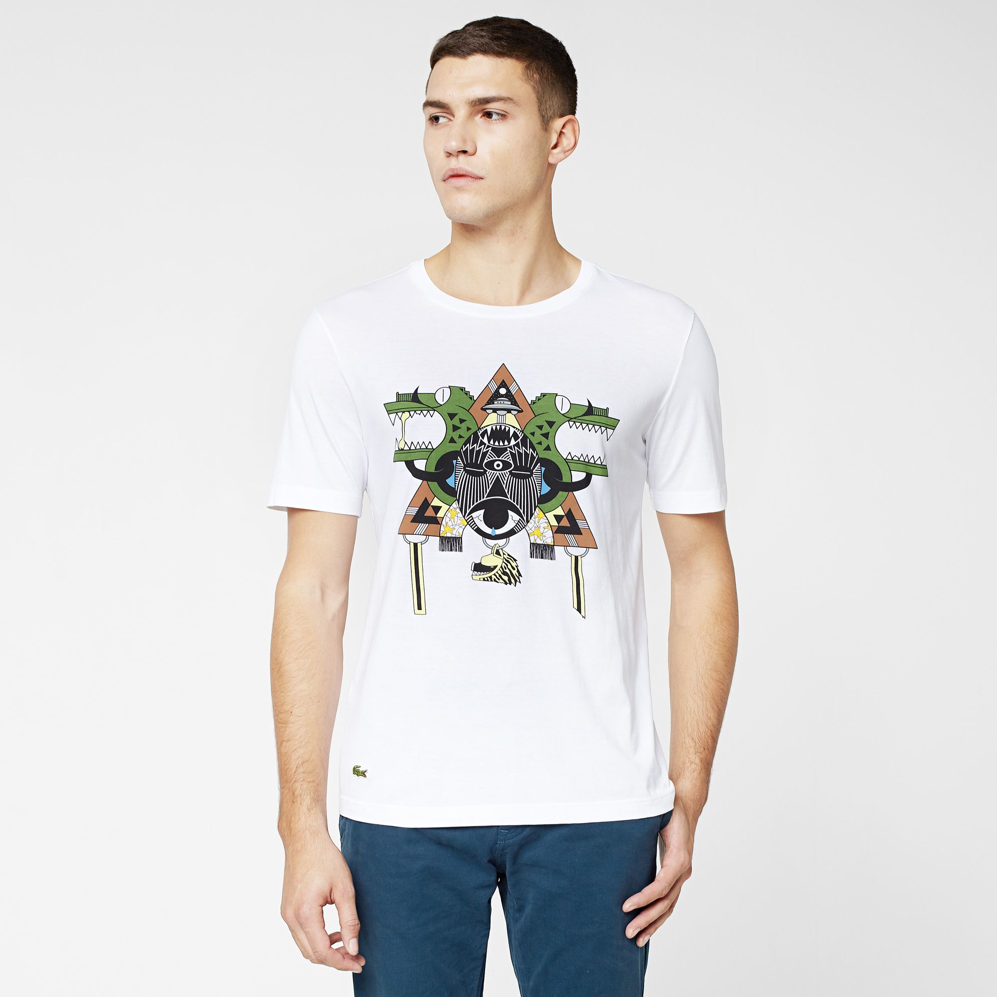  Printed Lacoste Live Ultraslim fit tee-shirt Men