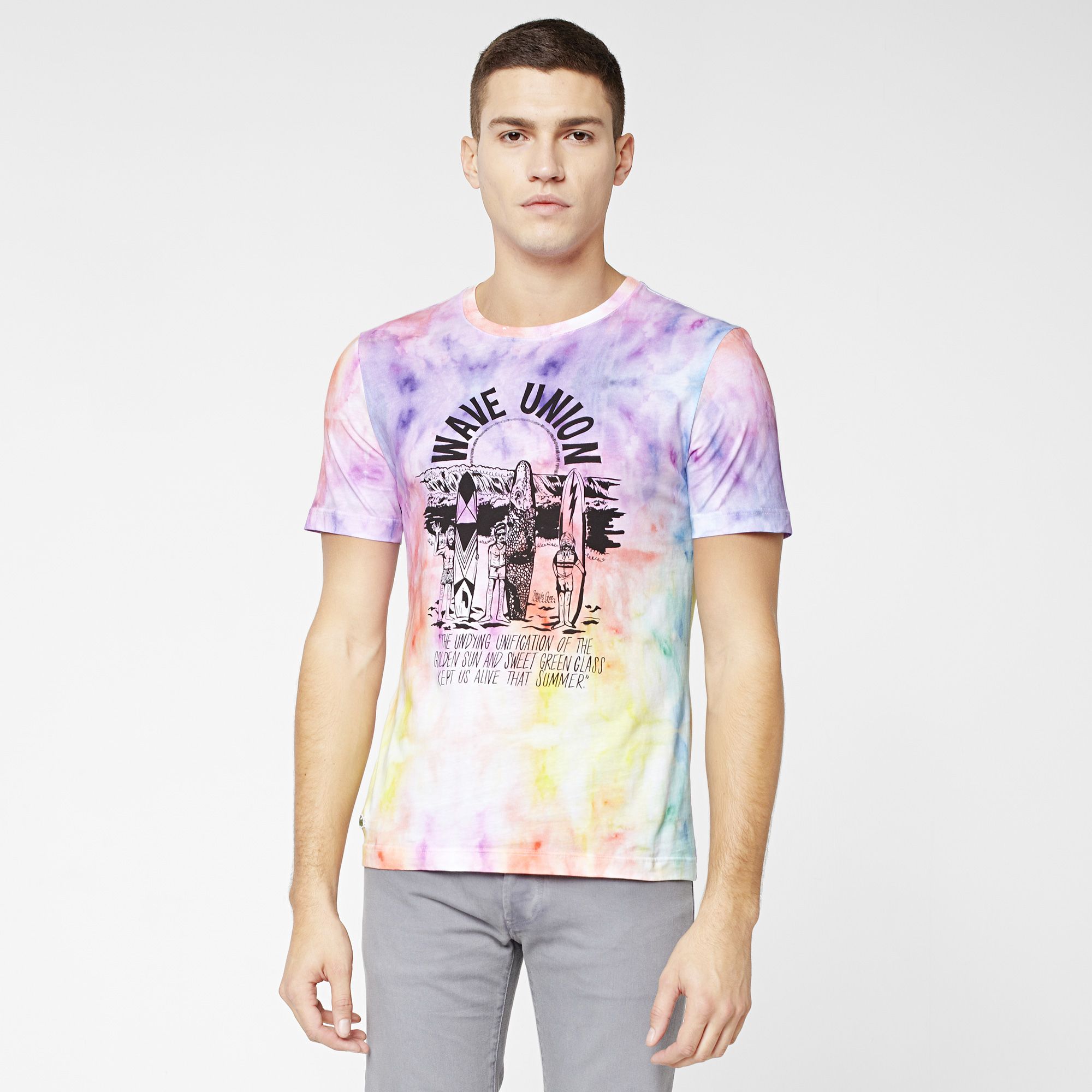  Printed Lacoste Live Ultraslim fit tee-shirt Men