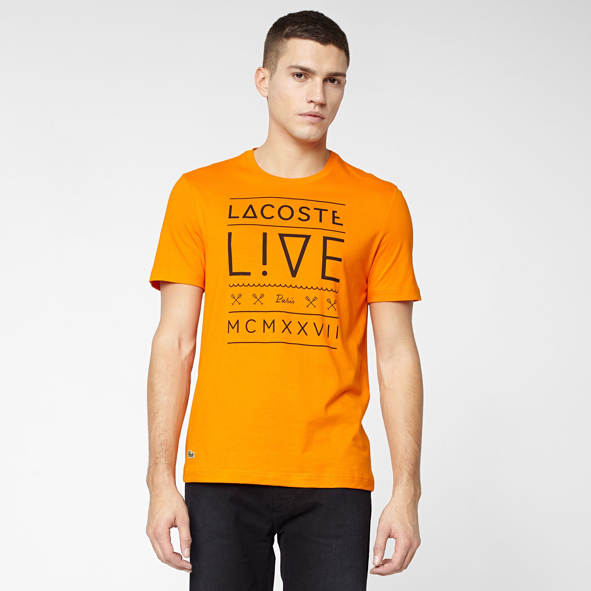  Printed Lacoste Live Ultraslim fit tee-shirt Men