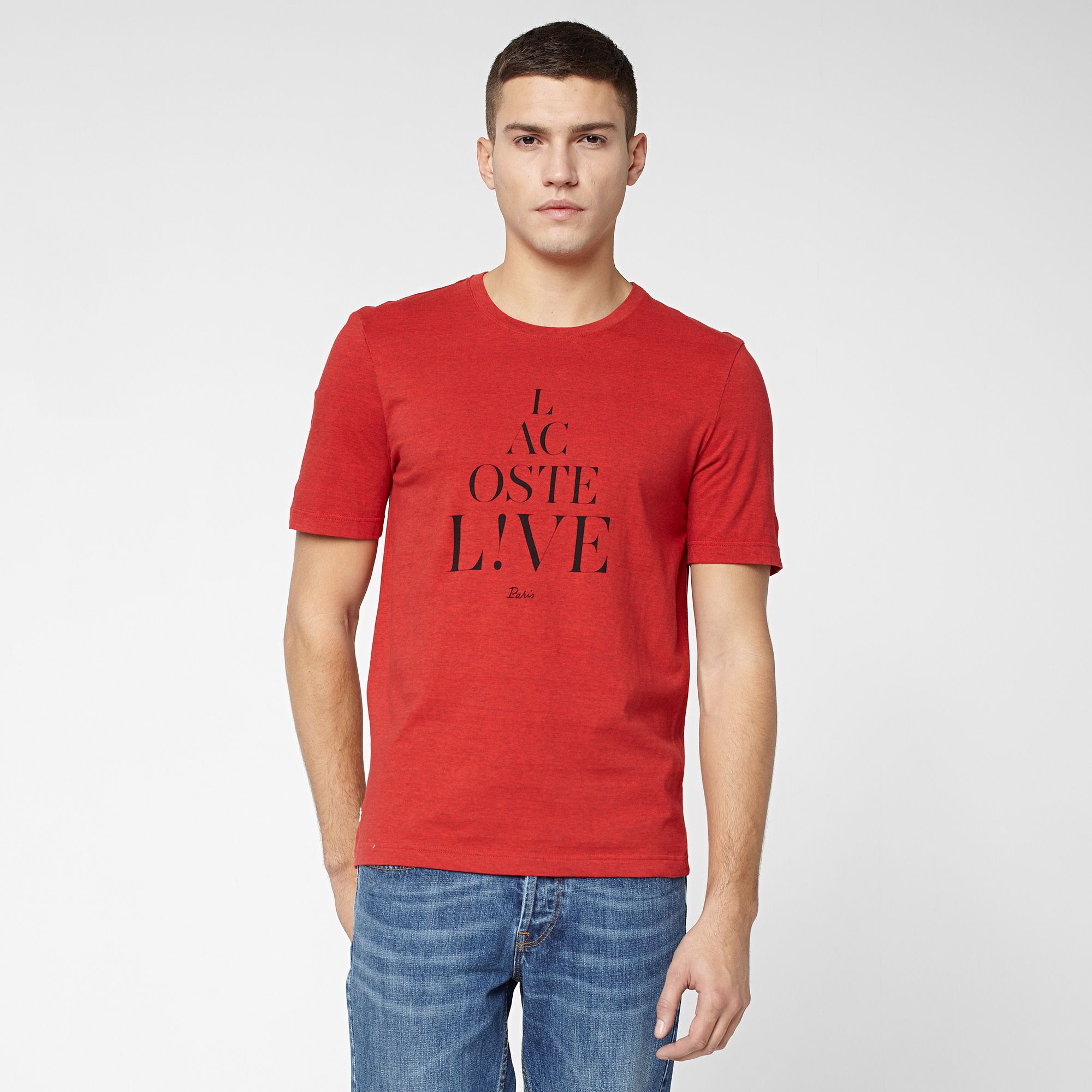  Printed Lacoste Live Ultra slim fit tee-shirt Men