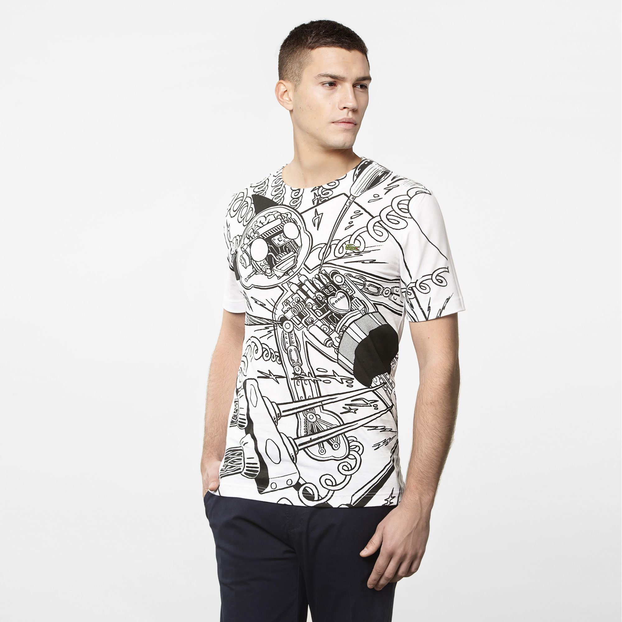  Lacoste Live Tezuka Ultra slim fit tee-shirt Men