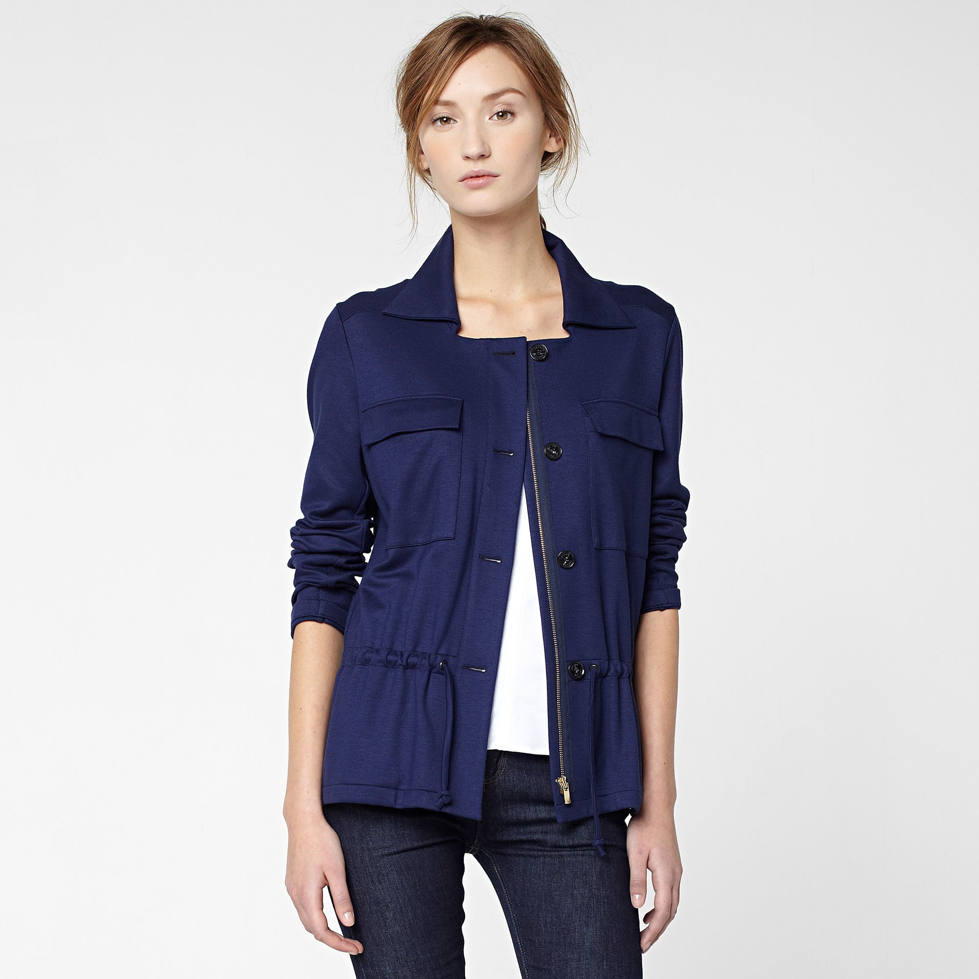 Lacoste Short jacket with drawstring waist Women