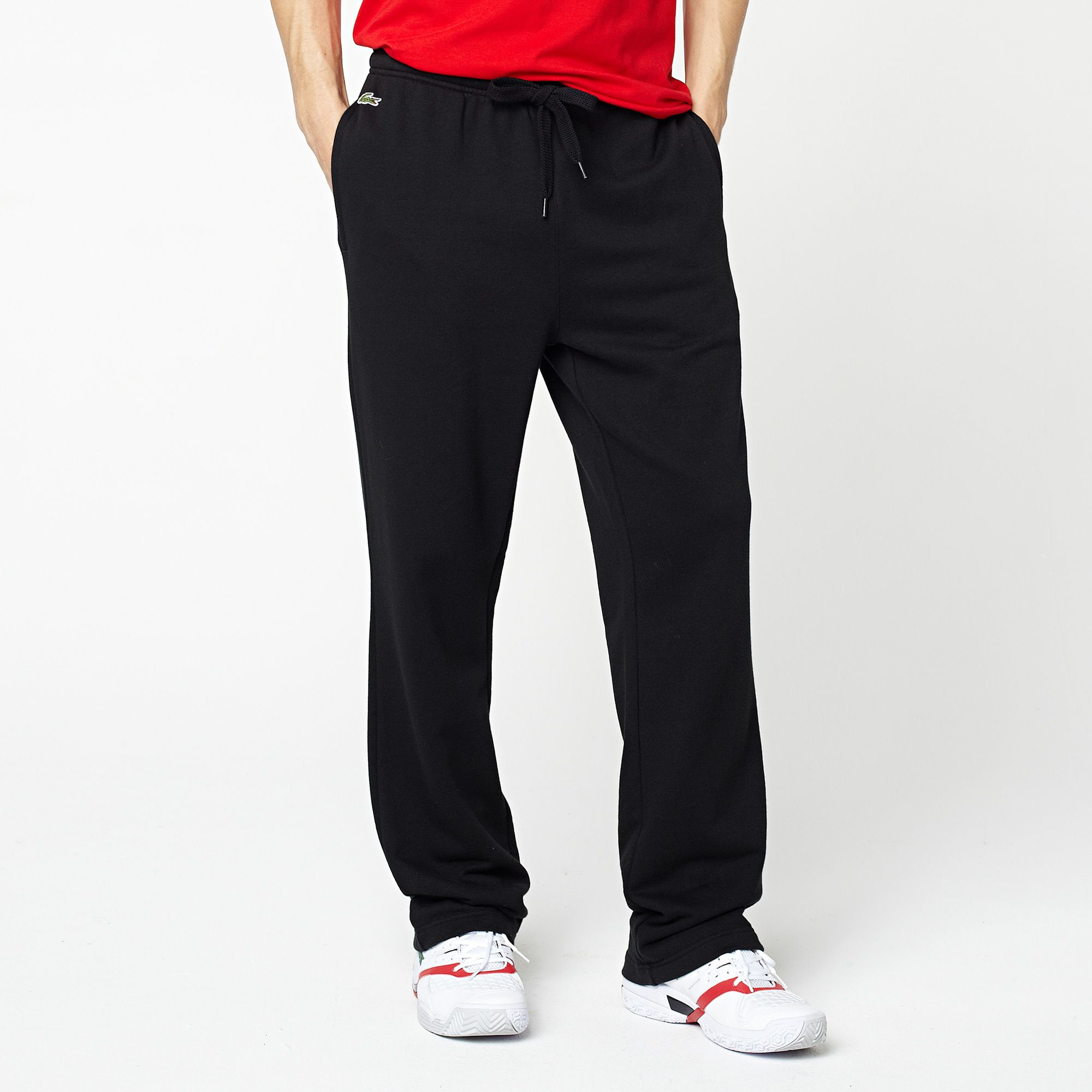 Lacoste Plain fleece tracksuit trousers. Men