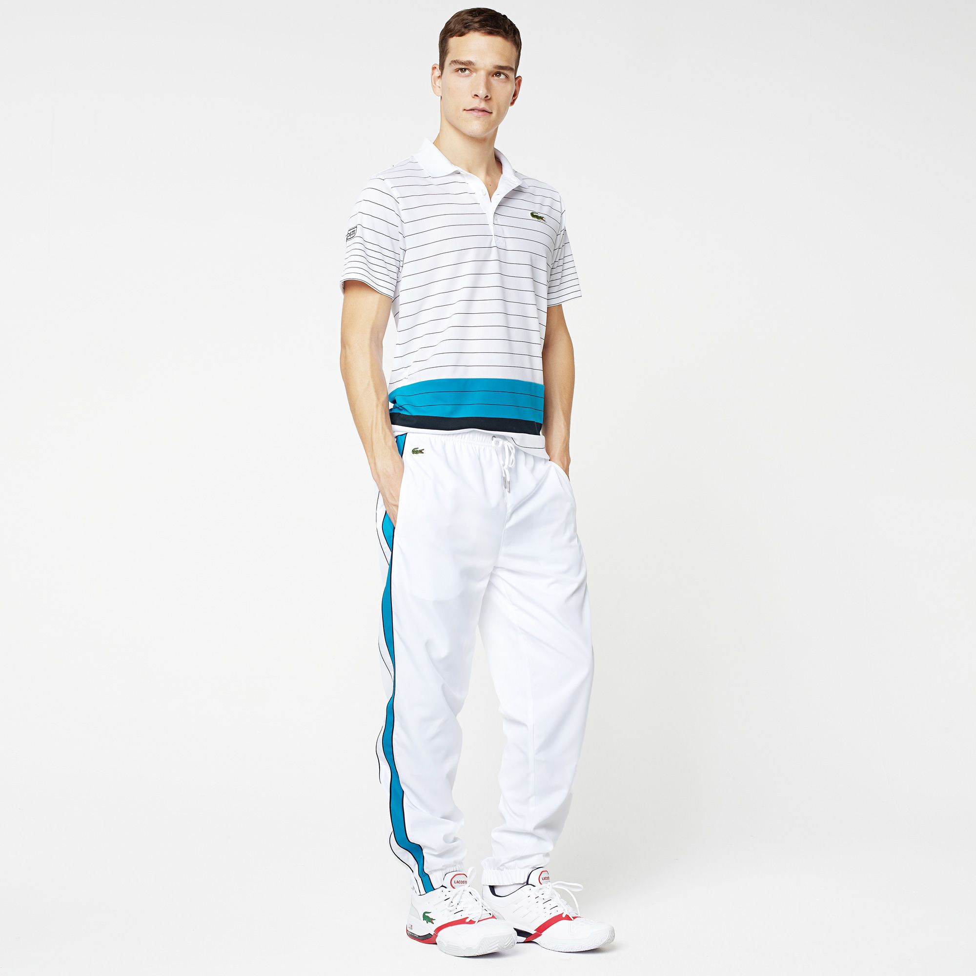 Lacoste Tracksuit trousers with contrasting stripes. Men