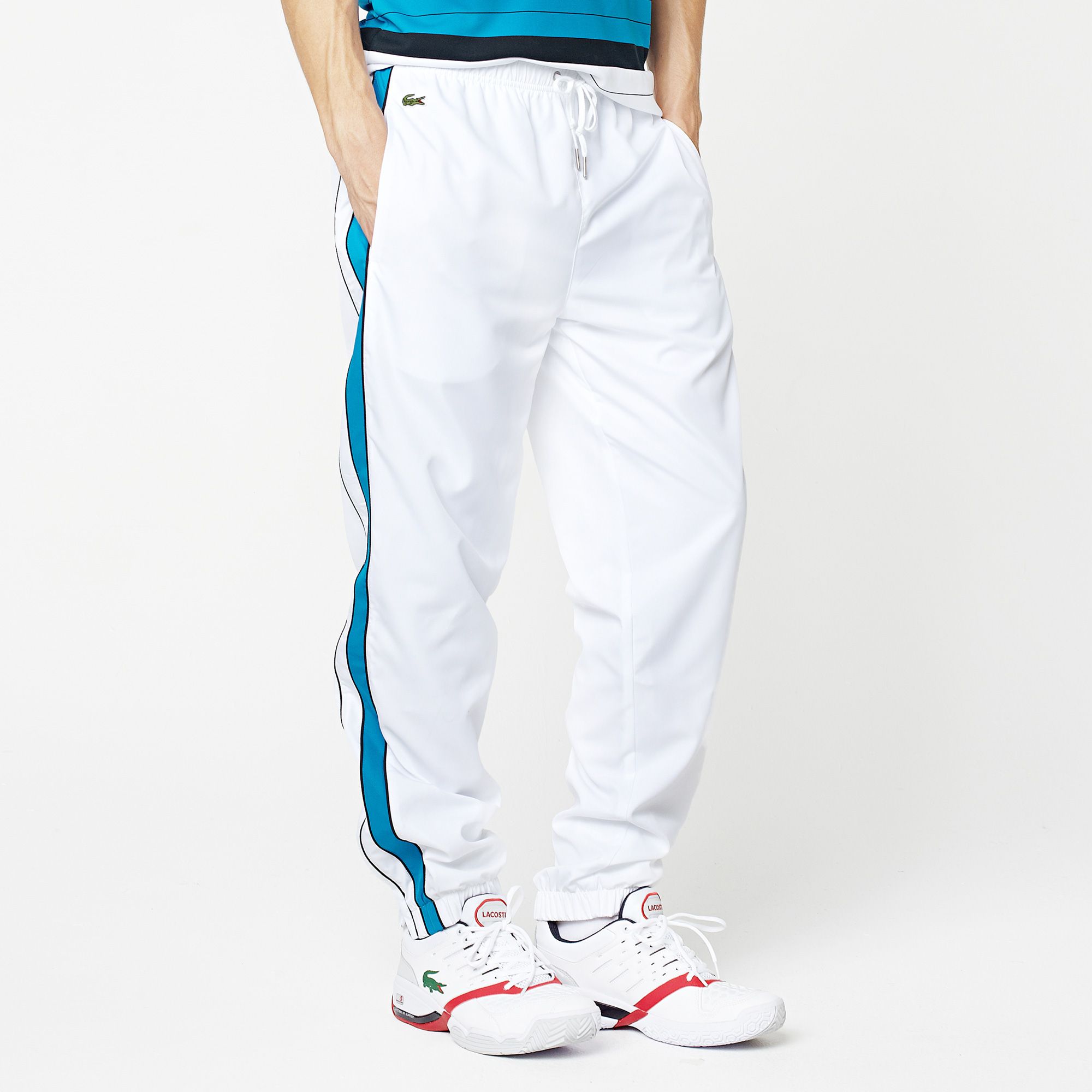 Lacoste Tracksuit trousers with contrasting stripes. Men