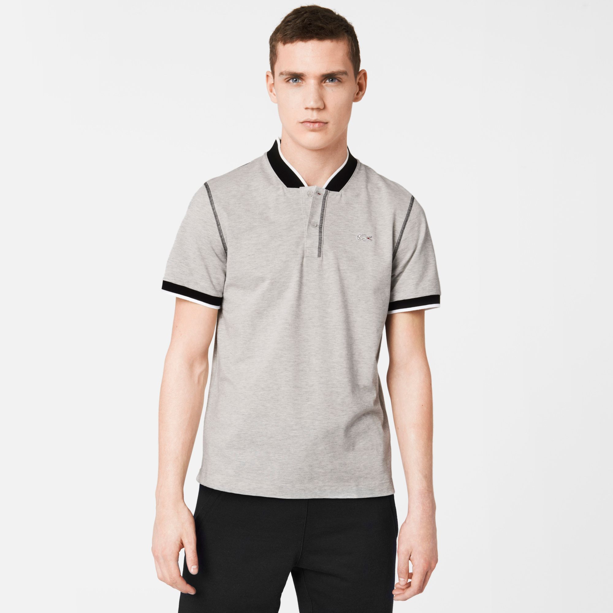  Casual Sport dog ear collar Lacoste polo Men