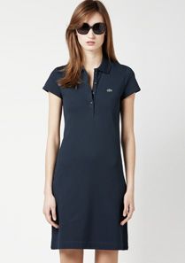 Lacoste Piqu&eacute; knit polo dress Women
