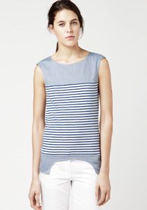 Lacoste Striped sleeveless top Women