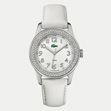 Advantage Crystals leather strap watch