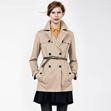 Showerproof trench coat